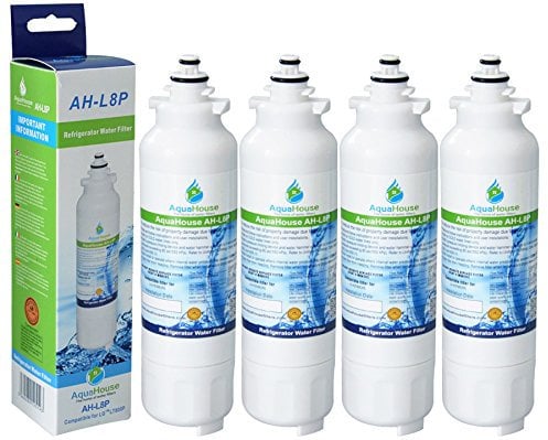 4X AH-L8P Compatible for LG LT800P, LT800PC ADQ73613401, ADQ73613402, Kenmore Elite 46-9490, Fridge Freezer Water Filter