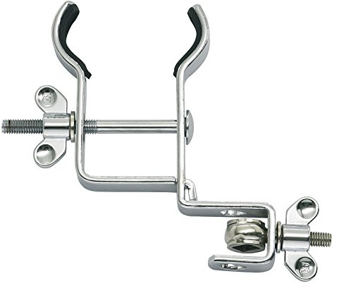 Meinl Percussion Güiro Holder Halterung - Halterung für Güiro Instrument - Mit Gummipolster - Einstellbar - Stahl, Verchromt (MC-GU)