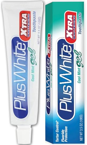 Plus+White Toothpaste Xtra Whitening Mint Gel 104 ml (Zahnpasta)