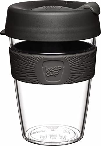 KeepCup Original, Lightweight Plastic Reusable Coffee Cup with Splashproof Sipper Lid - 12oz/340ml - Nitro