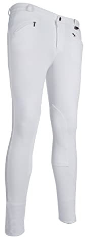 HKM Erwachsene Herren-Reithose-Basic-1200 weiß48 Hose, 1200 weiß, 48