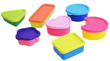 Plast Team Tiny Boxes Mini Lunchboxen 7er Set, Mehrfarbig