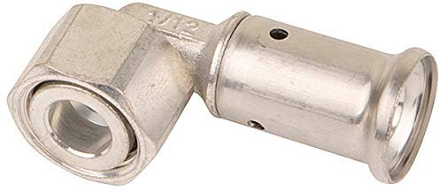 Henco - Raccord Multicouche à sertir HENCO - Coude multicouche laiton à sertir TH ou BE écrou libre Femelle 3/4 (20/27) - Ø16 x 2,0 - Henco