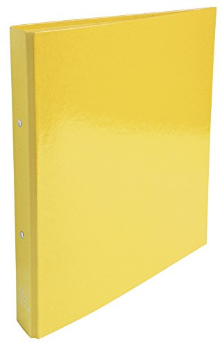 Exacompta 549299E Iderama Ringbuch (beschichteter Karton, A4, 30 mm, 2 Ringe) gelb