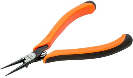 Bahco 4530 Round Nose Pliers, Black/Orange, 135 mm
