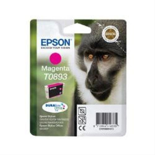 Epson C13T08934011|T0893 Tintenpatrone magenta, 135 Seiten ISO/IEC 24711, Inhalt 3,5 ml für Epson Stylus S 20/SX 115/415 kompatibel zu Stylus SX 400 WiFi, Stylus SX 405, Stylus S 20, Stylus SX 200, Stylus SX 400, Stylus SX 405 WiFi, Stylus SX 100, Stylus SX 105, Stylus SX 205, Stylus Office BX 300 F, Stylus SX 110, Stylus SX 210, Stylus SX 410, Stylus S 21, Stylus SX 115, Stylus SX 215, Stylus SX 415, Stylus SX 417, Stylus SX 218