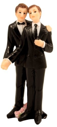 Folat 21257 - Hochzeitstorte Topper Figur Mann/Mann - ca. 11 cm hoch