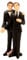 Folat 21257 - Hochzeitstorte Topper Figur Mann/Mann - ca. 11 cm hoch