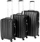 TecTake® Set de Valise de Voyage 3 Tailles Valise Grande Taille Valise Cabine Petite Valise Sacs de Voyage Valise Maternité ABS avec roulettes Pivotantes 360° Cadenas Poignée télescopique