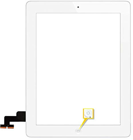 Premium Retina Touchscreen Glas Digitizer WEIß für iPad 2 Display, Assembly mit Orig. LVA Flexkabel, Homebutton - inkl. 9-in-1 Profi Werkzeugset von Best® - WEIß White - NEU