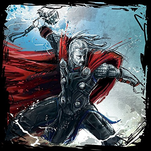 Pyramid International Avengers: Age of Ultron Thor Leinwanddruck, Baumwolle, Mehrfarbig, 3,20 x 40,00 x 40,00 cm