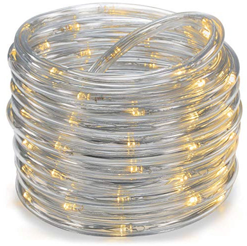 diLED 60-er LED Lichterschlauch 5m warm-weiß für erweiterbares Profi-Beleuchtungs-System Innen und Außen wasserdicht OHNE Netzteil