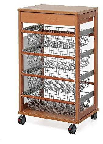 Foppapedretti ilVerduriere Carrello per Cucina, Noce