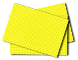 500 Karteikarten in A7 gelb kariert von Herlitz [Sparpaket]