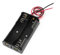 sourcing map 2-Draht-Feder geladen 2 x 1,5 V AA-Batterienhalter Kasten