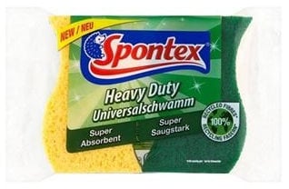 Spontex Heavy Duty Super Absorbent Sponge Scourer 2 per pack