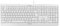 CHERRY KC 1000, Kabelgebundene Tastatur, Französisches Layout (AZERTY), Plug & Play über USB-Anschluss, Flaches Design, Flüsterleiser Tastenanschlag, Weiß-Grau