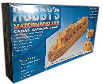 Canal Narrow Boat - Matchmodeller matchstick model construction craft kit -
