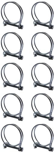 Pisces Double Wire Clips for 50mm Hose (10 Pack)