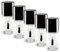 NAILFUN 5 Empty Nail Polish Bottles 15 ml – Transparent/Black