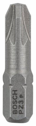 Bosch Professional Bit Extra-Hart für Pozidriv-Kreuzschlitzschrauben (PZ3, Länge: 25 mm, 100 Stück)
