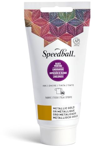 Speedball Art Products Company Stoff Tinte, Gold-metallic, 60 ml