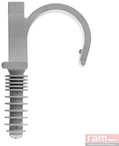 Ram - Ramclip Simple, 20mm, Gris, Seau de 100