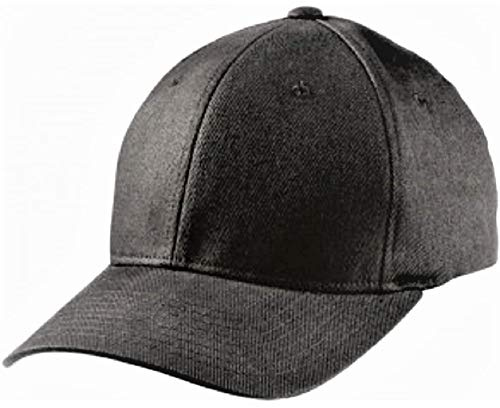 Flexfit ® Fullcap 6 Panel Baseballcap mit geschlossener Rueckseite und Elasthananteil in 13 Farben und 2 Groessen Schwarz, S/M, fuer 56/57 cm Kopfumfang
