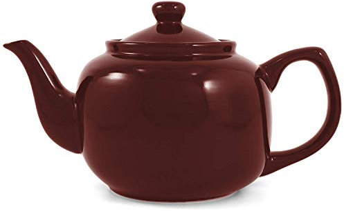 Burgundy Classic 6 Cup Ceramic Teapot