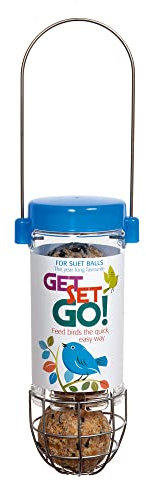 Jacobi Jayne® Get Set Go™ Futterspender zum Aufhängen für Wildvögel und Gartenvögel, leicht zu reinigen, perfekt für Talg und Meisenknödel