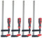 4pc F Clamp Bar Clamp Heavy Duty 600 x 80mm 24 Long Quick Slide Wood Clamp by Toolzone