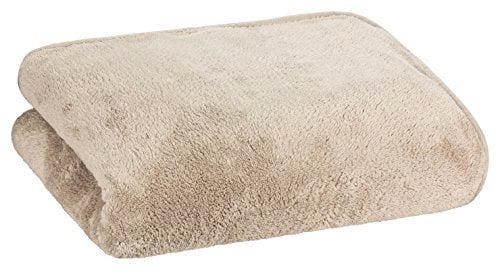 Floringo Luxus Well-Soft Wellness Decke 95° waschbar 150x200 Kuscheldecke extraweich Schlamm