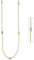Jobo Damen Collier Halskette 925 Sterling Silber gold vergoldet 7 Zirkonia 47 cm Kette