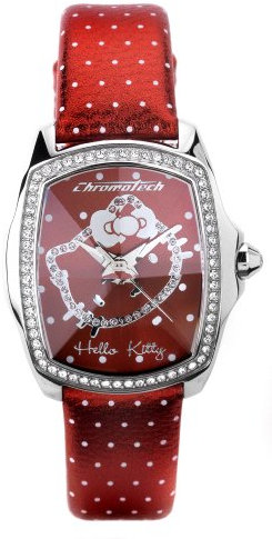 Hello Kitty Damen Analog Quarz Uhr mit Leder Armband CT.7896LS/41