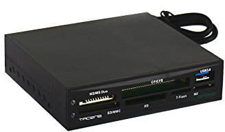 Tacens Anima ACR2 - Lector interno de tarjetas (6 puertos con alta compatibilidad, 3.5, USB 3.0, 68 tipos de tarjetas) color negro