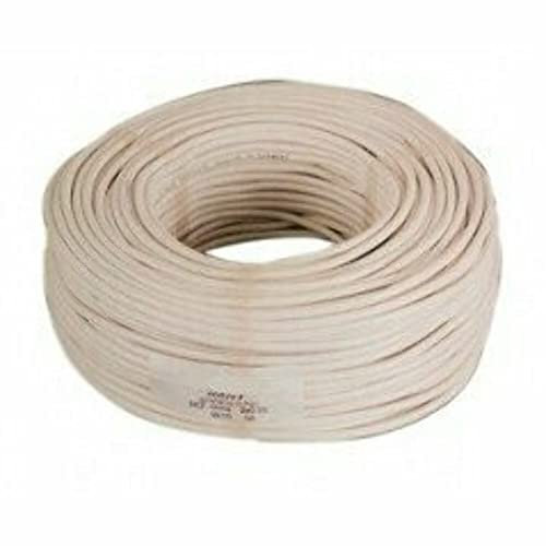 CAVO ELETTRICO BIPOLARE SEZ 2X1 BIANCO MT 100