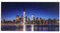 LED-Bild, Leinwandbild Leuchtbild Wandbild, Timer MVG-zertifiziert 100x50cm - One World Trade Center, flackernd