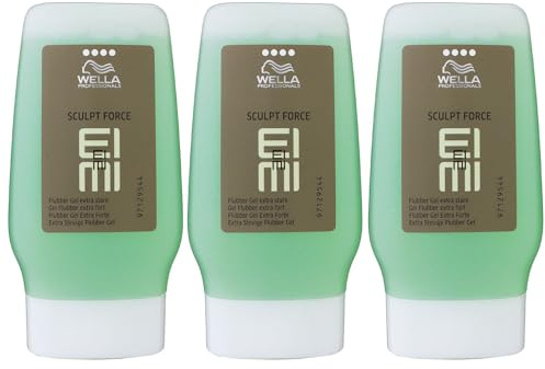 3 x Wella Professionals Styling Dry Sculpt Force Flubber Gel 125 ml