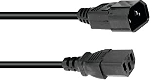 OMNITRONIC Kaltgeräte Verlängerung 3x0,75 0,6m sw