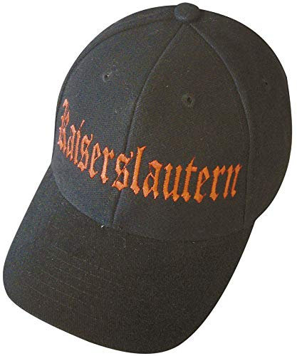 Fan-O-Menal Baseballcap mit Stick - Kaiserslautern - 68896 schwarz - Cap Kappe Baumwollcap