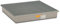 CEMO 6876 GFK-Auffangwanne mit verzinktem Gitterrost, grau, 220 L