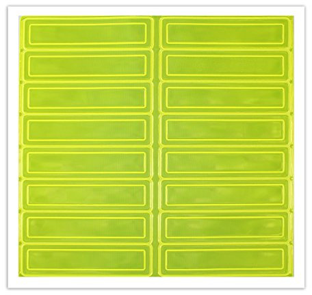 AccuformNMC NMC Lime Green Adhesive Retro-Reflective Hard Hat Helmet