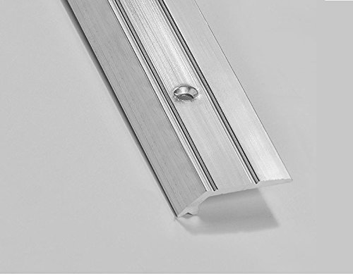 Carpet / Flooring Door Strip - Vinyl Edge Small - L 900 x W 27mm - Silver - Pack of 5