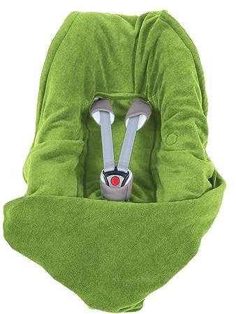 HOPPEDIZ Fleece-Decke für 3 & 5 Punkt-Gurtsysteme Einschlag-/Auto-/Krabbeldecke grün