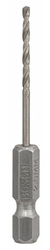 Bosch Home and Garden Pro Metallbohrer HSS-G geschliffen mit 1/4-Sechskantschaft (2 mm) Durchmesser: 2/Gesamtlänge in mm: 62
