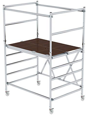 Günzburger Steigtechnik MUNK 115701 Aluminium Gerüst klappbar, fahrbar Arbeitshöhe (max.): 3.6m S