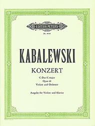 EDITION PETERS KABALEVSKY DMITRY BORISOVICH - CONCERTO IN C OP.48 - VIOLIN AND PIANO Classical sheets Violin