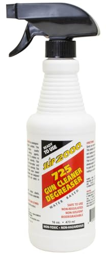 SLIP 2000 725 Gun Cleaner and Degreaser, Removes Deposits of Carbon, Grease, Grime, All Purpose Gun Cleaner, Trigger Spray Bottle, 16 fl oz