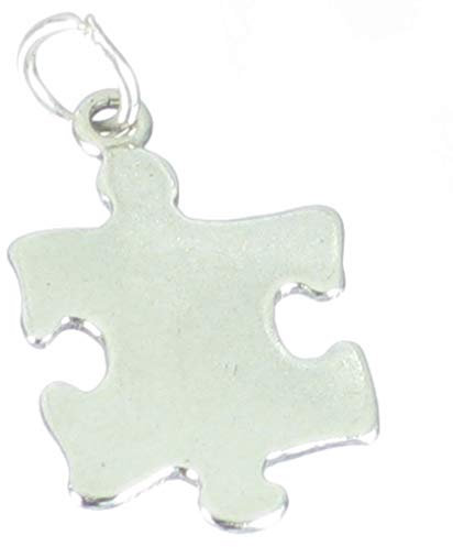 Puzzle piece sterling silver charm .925 x 1 Puzzles Pieces charms