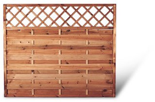 Zeitloser Garten Sichtschutz Zaun mit Rankgitter Maß 180 x 150 cm (Breite x Höhe) Berlin Rankgitter